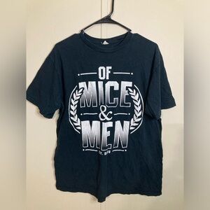 Of Mice and Men Black Unisex Band T-Shirt, Size